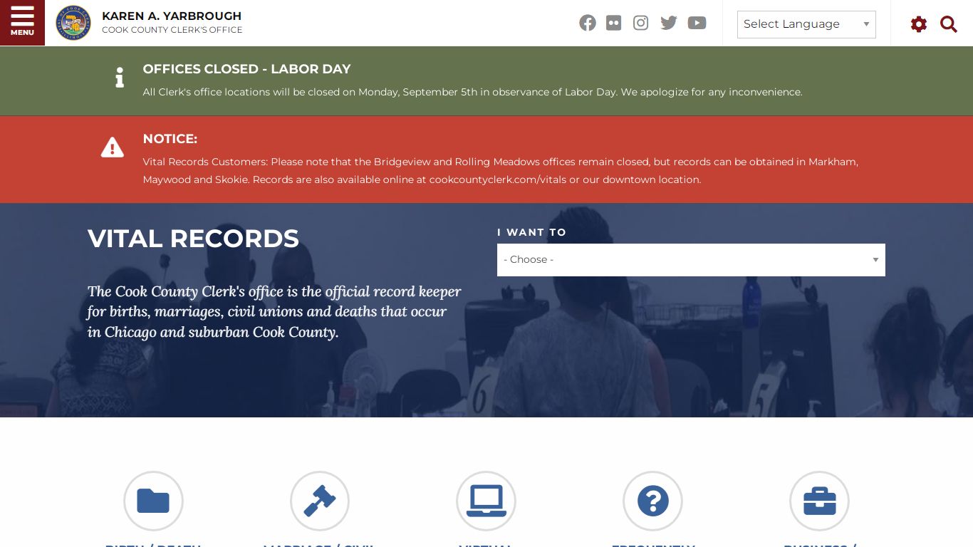 Vital Records | Cook County Clerk